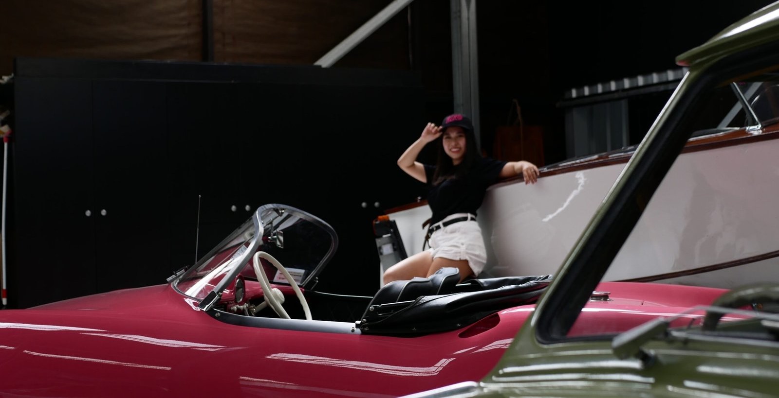 In the workshop with the rare rides